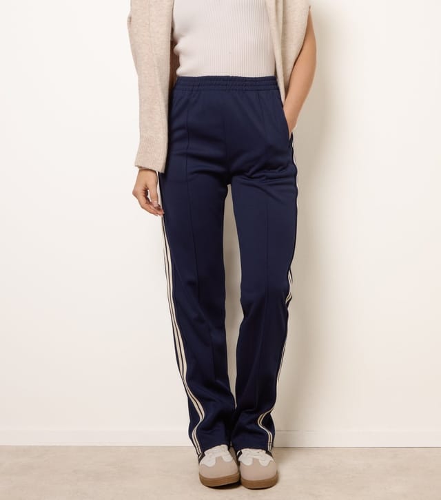 Blue Vanilla Women's Navy Side Stripe Straight Joggers Blue Vanilla New Look - 2