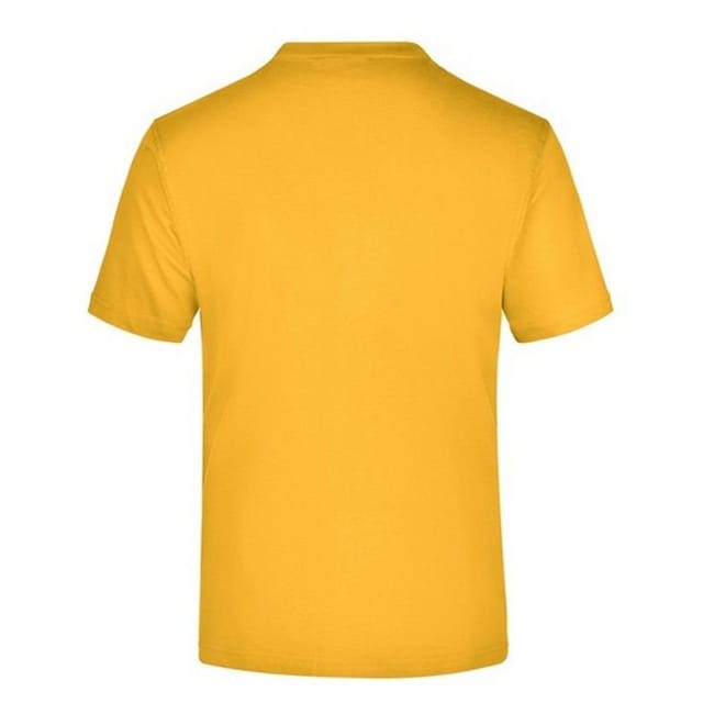James and Nicholson James and Nicholson Men's Medium Round Neck T-Shirt in Mustard - 2