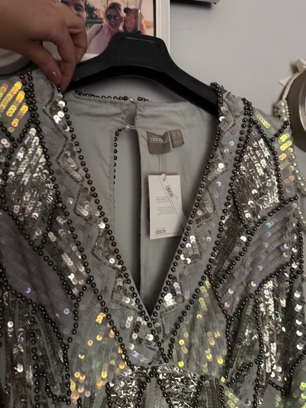 ASOS Asos Luxe sequin mini dress size 10 party summer wear