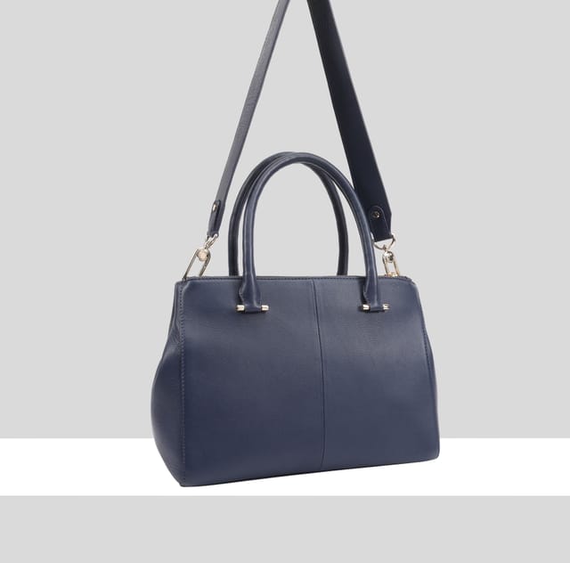 Paul Costelloe Paul Costelloe Women's Miami Leather Shoulder Bag in Blue - 2