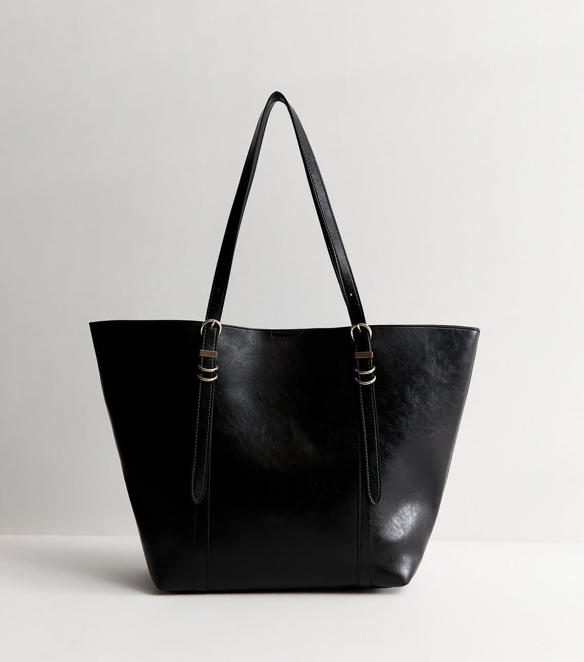 New Look New Look Black Faux Leather Tote Bag