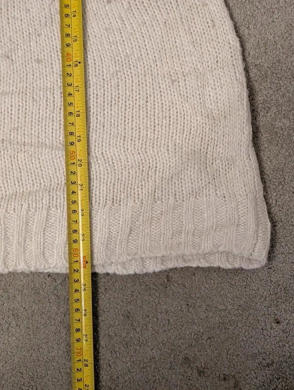 Reclaimed Vintage Y2K Sweater Jumper Womens - Size 14 Beige - 1