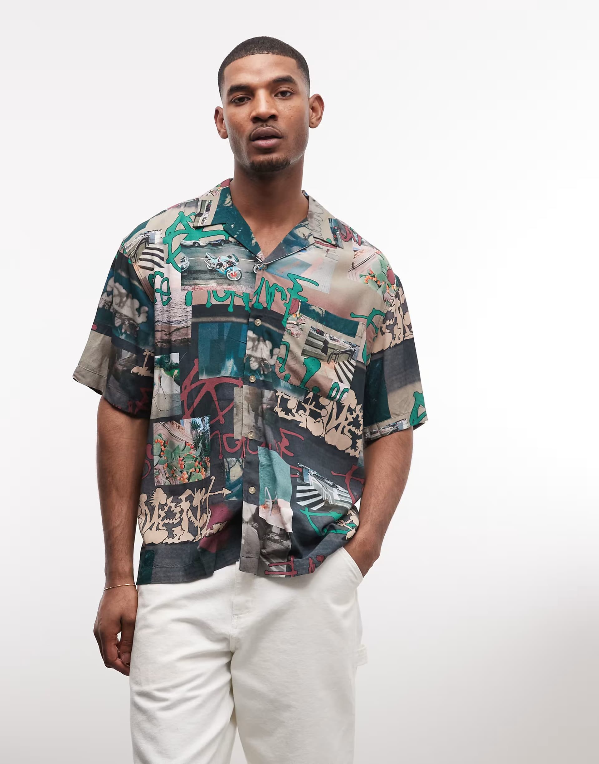 ASOS Element relaxed work chinos in brown