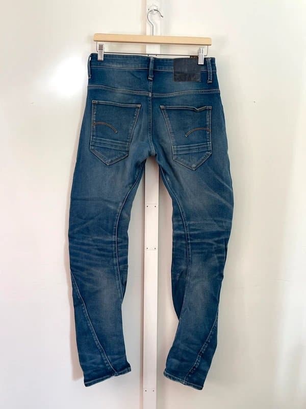 G-Star G-Star Raw Arc 3D Slim Mid Blue Jeans Mens Size W/30 L/30