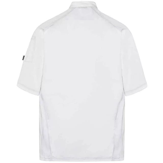 Le Chef Le Chef Men's Executive Short-Sleeved Chef Jacket in White - 2