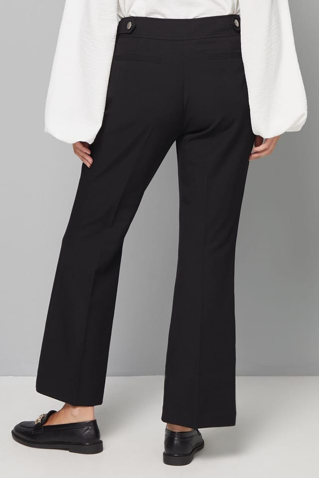 Wallis Wallis Women's Petite Black Smart Bootcut Leg Trousers - 3