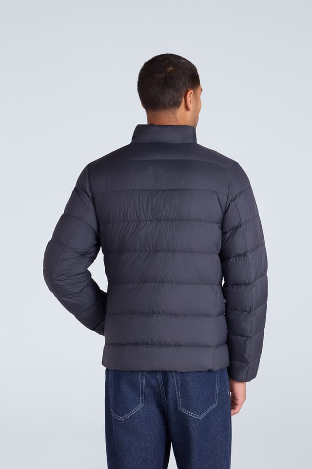 Animal Animal Men's Lightweight Water Resistant Packable Warm Hooded Puffer Down Jacket in Black - 3