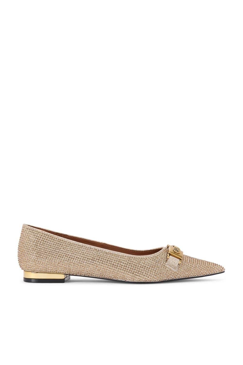 Kurt Geiger London Kurt Geiger London Beige Fabric Flats