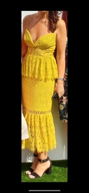 ASOS ASOS yellow lace dress - 1