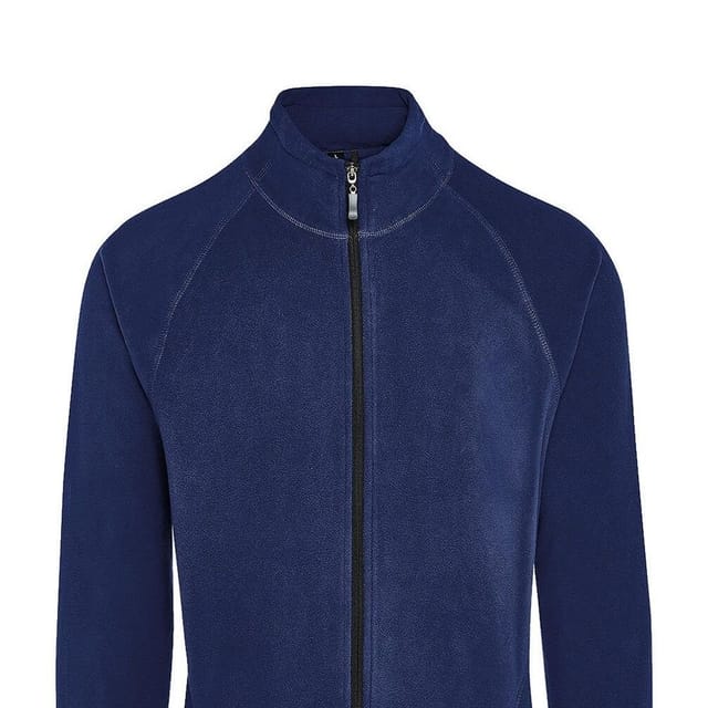 Signature Signature Men's Zip Microfleece Tagless Jacket in Navy - 2