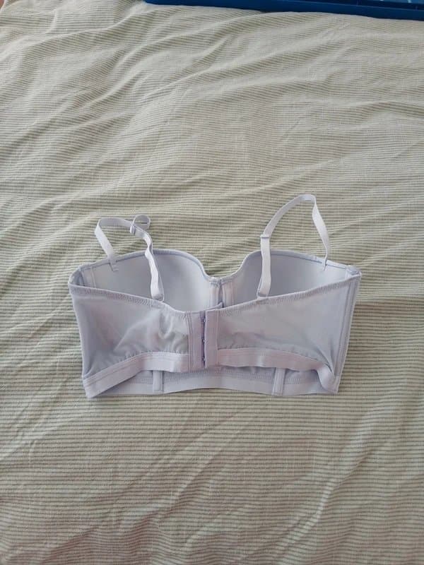 New Look Baby blue satin bralette