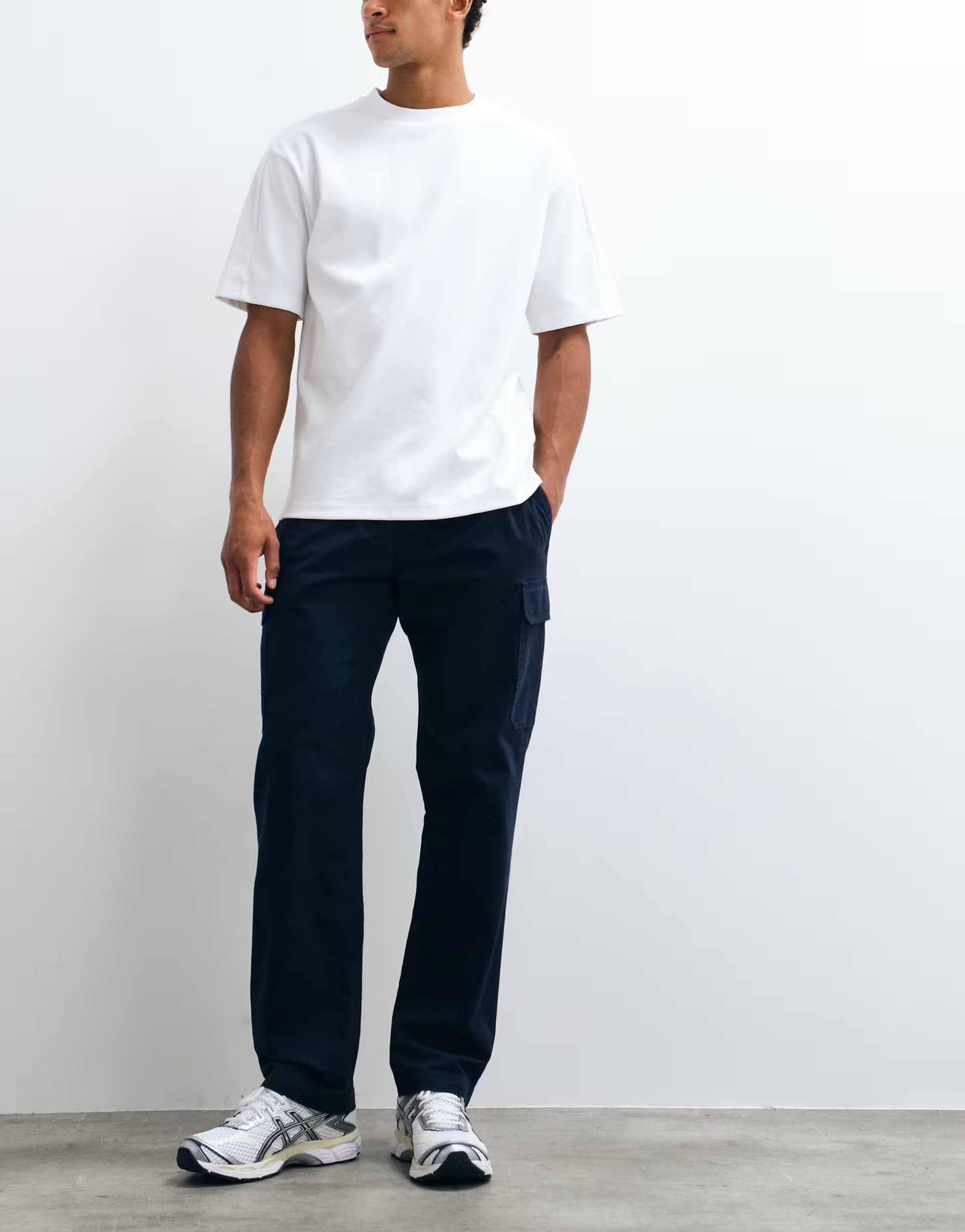 ASOS Regatta Stretch cargo trousers in navy
