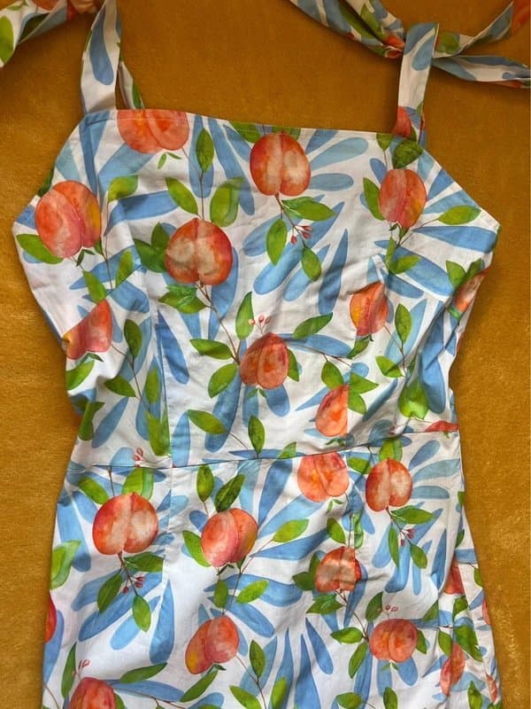 Never Fully Dressed Never fully dressed peach summer dress with tie arms