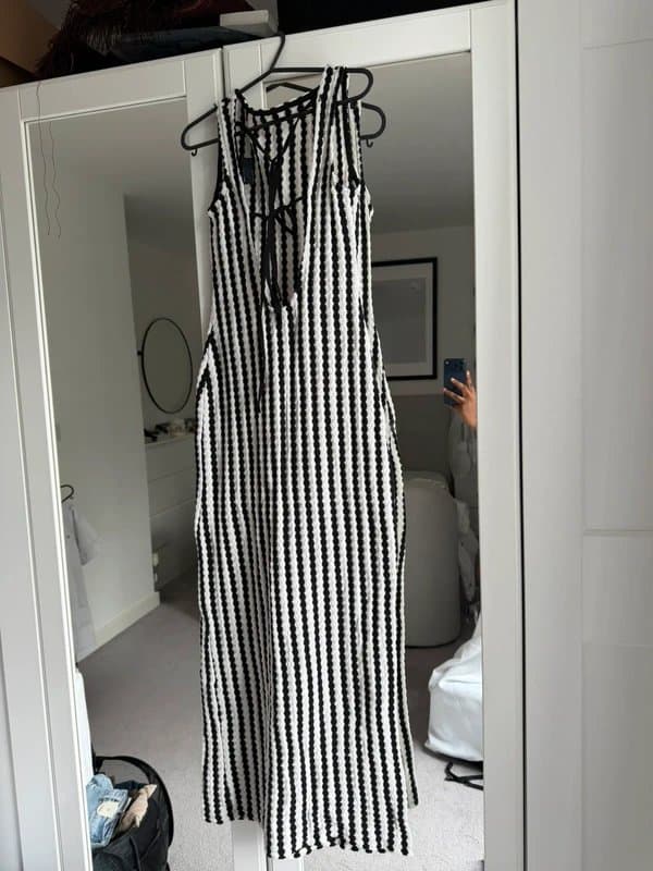 ASOS ASOS crochet look stripe dress