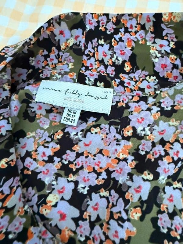 Never Fully Dressed NFD floral pussy bow blouse