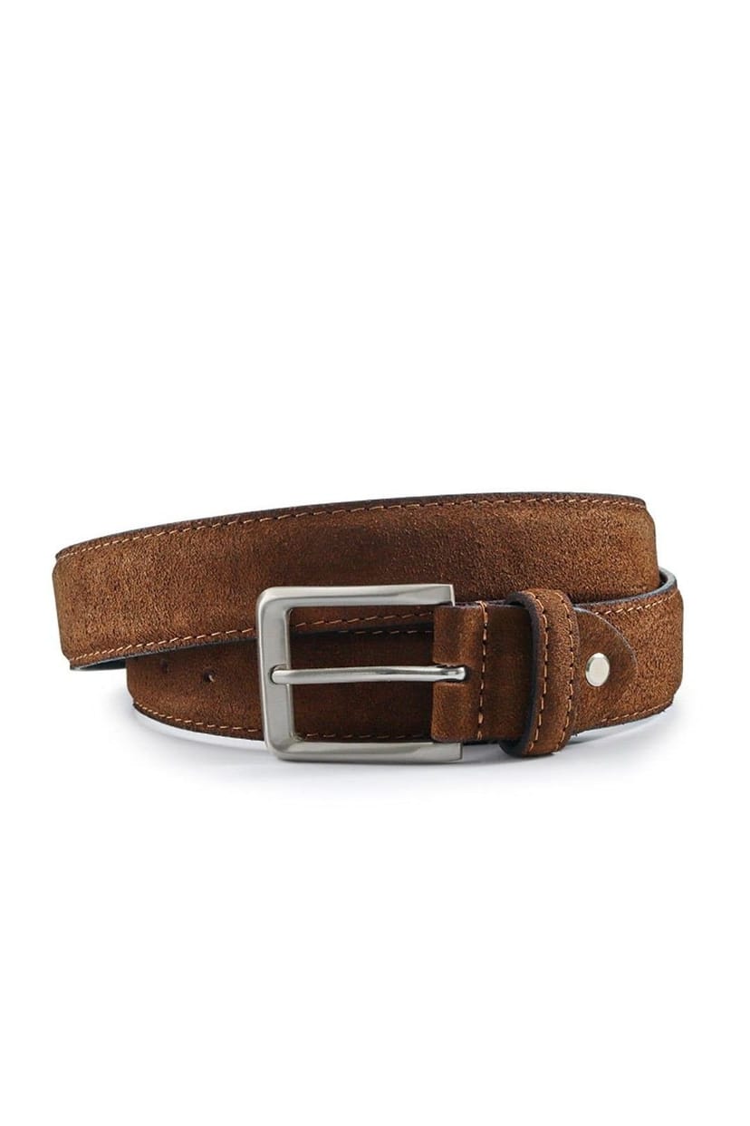 Jones Bootmaker Jones Bootmaker Men's Unison Leather Belt in Dark Brown - 1