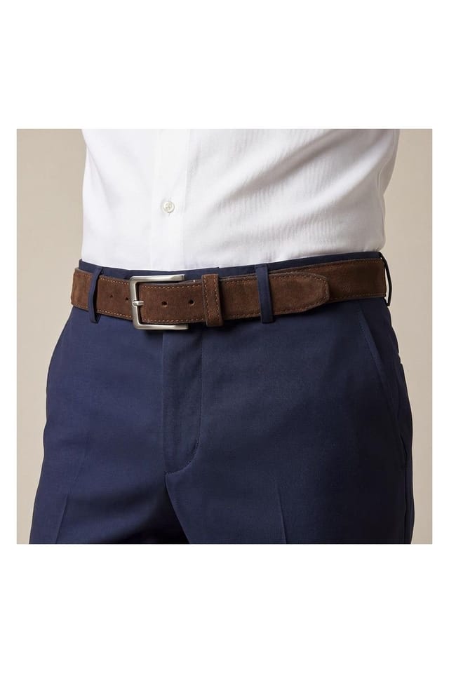 Jones Bootmaker Jones Bootmaker Men's Unison Leather Belt in Dark Brown - 3