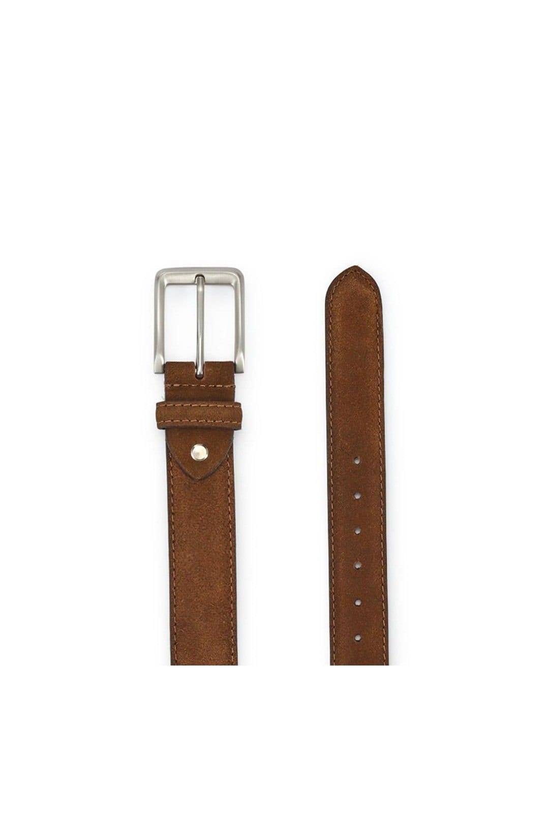 Jones Bootmaker Jones Bootmaker Men's Unison Leather Belt in Dark Brown - 4