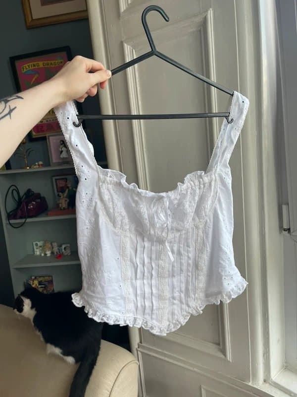 ASOS Design ASOS design white milkmaid corset top