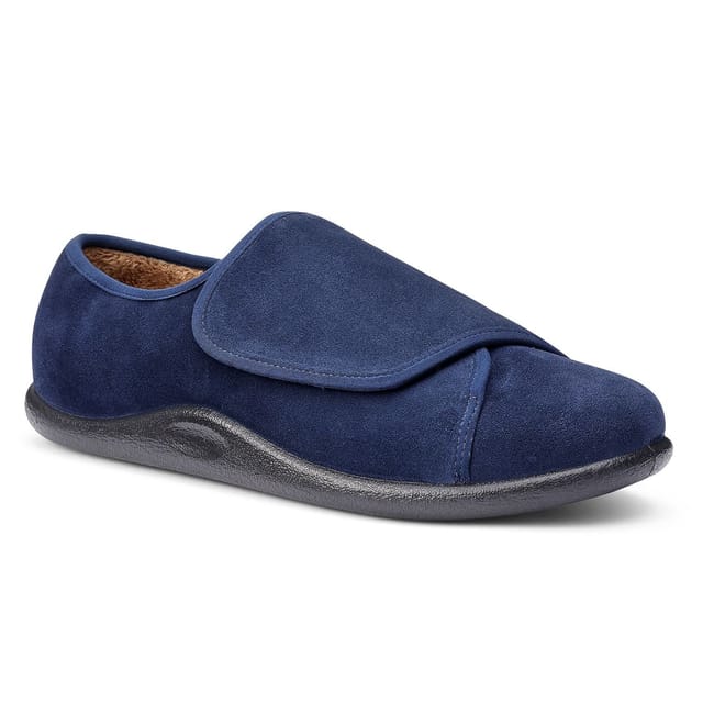 Hotter Hotter Men's 'Encompass' Slippers in Navy - 2