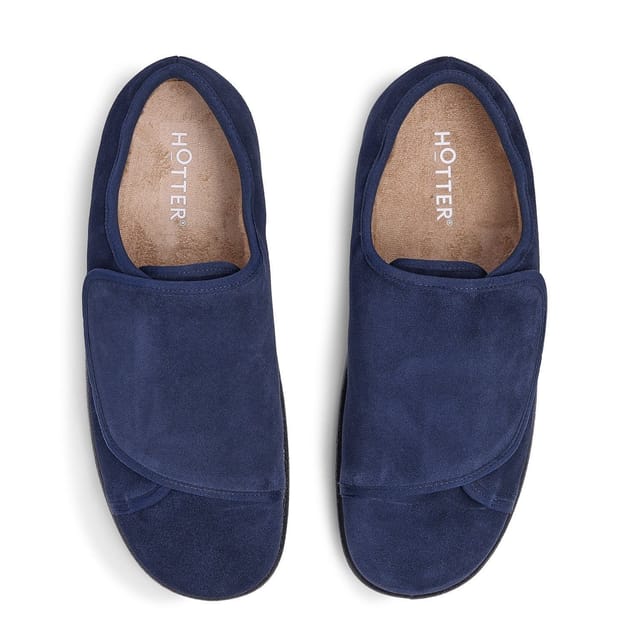 Hotter Hotter Men's 'Encompass' Slippers in Navy - 3