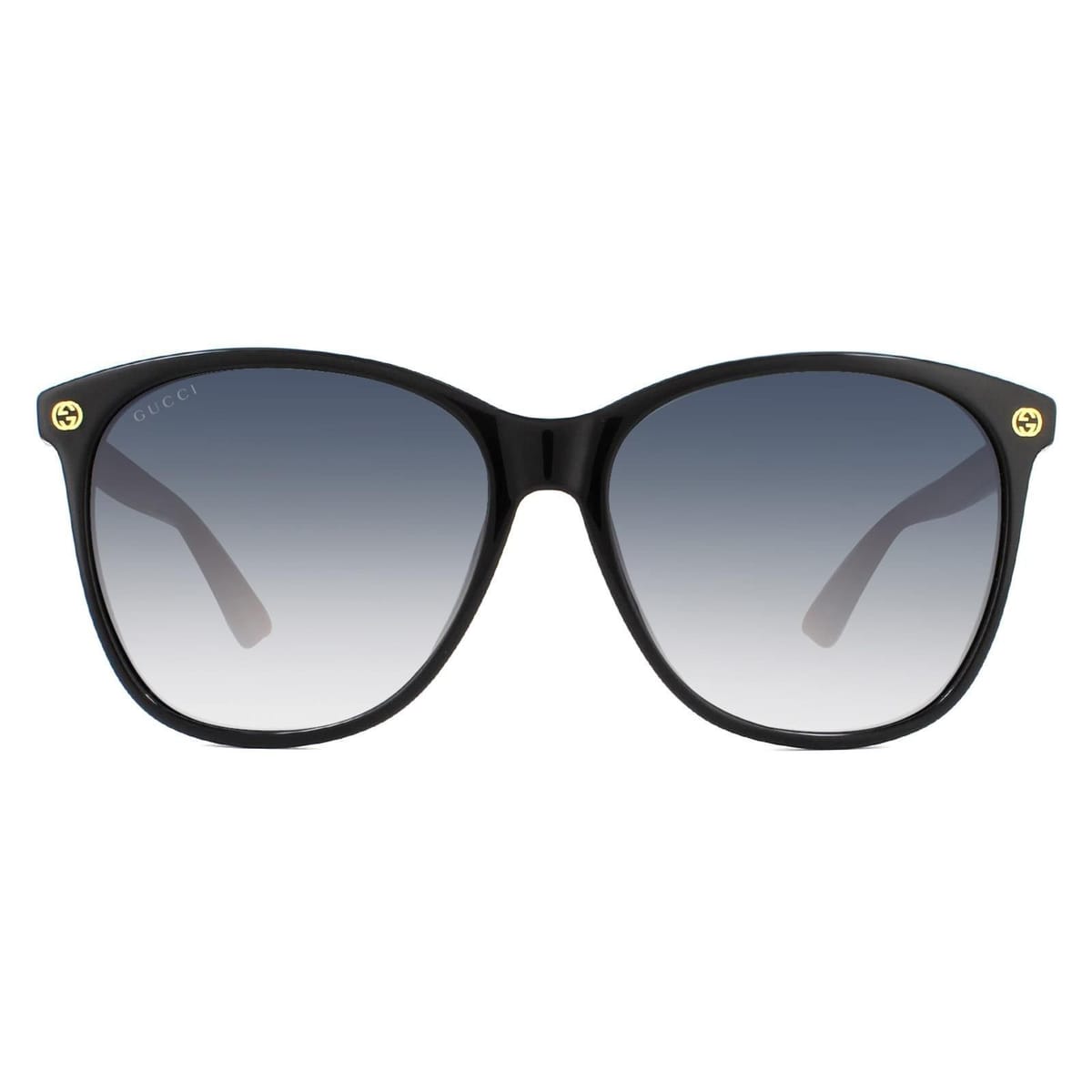 Gucci Gucci Women's Square Black Brown Grey Gradient Sunglasses - 1