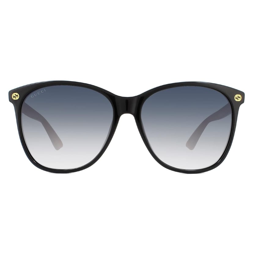 Gucci Gucci Women's Square Black Brown Grey Gradient Sunglasses - 1