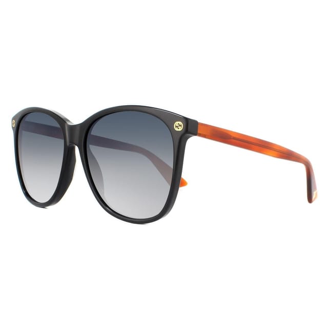 Gucci Gucci Women's Square Black Brown Grey Gradient Sunglasses - 2