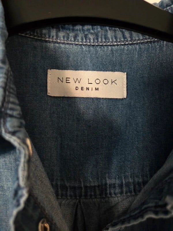 New Look Blue Denim Longer Length Shirt