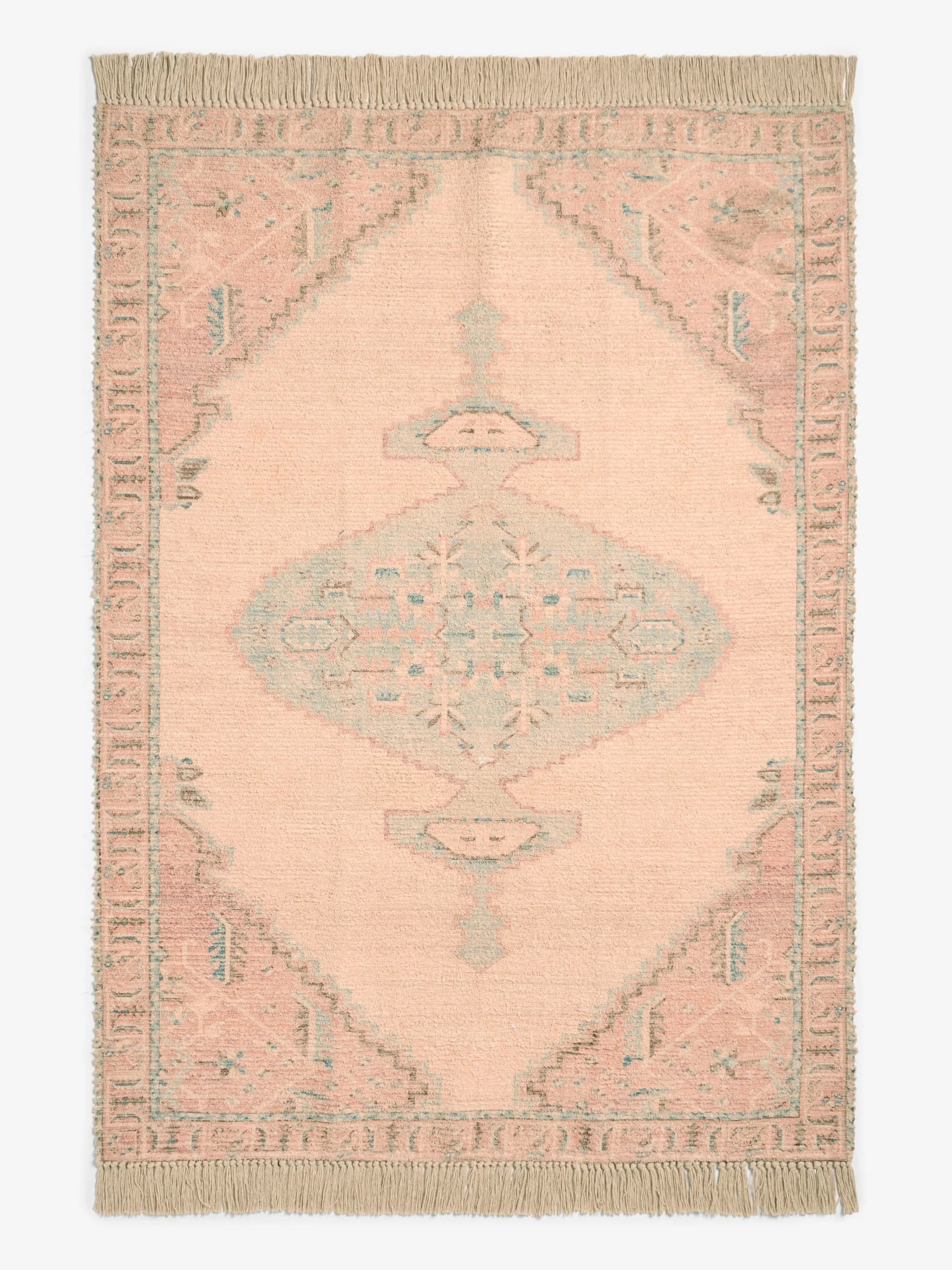 French Connection Medium Avanti Flatweave Rug Pale Pink