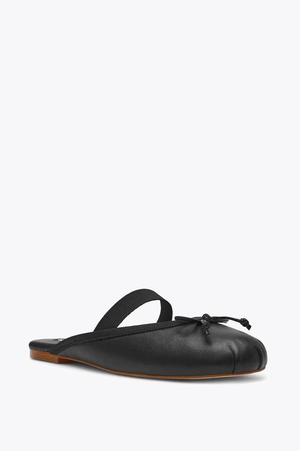 Steve Madden STEVE MADDEN Women's 'Cutesy Black Leather' Flats - 4