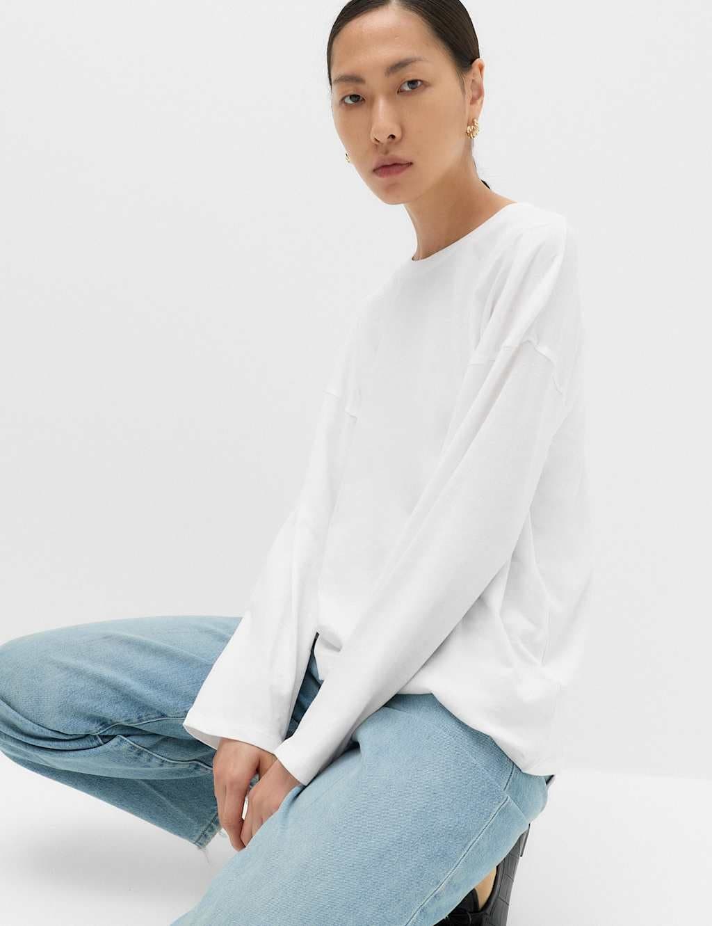 Marks & Spencer M&S Pure Cotton Top White