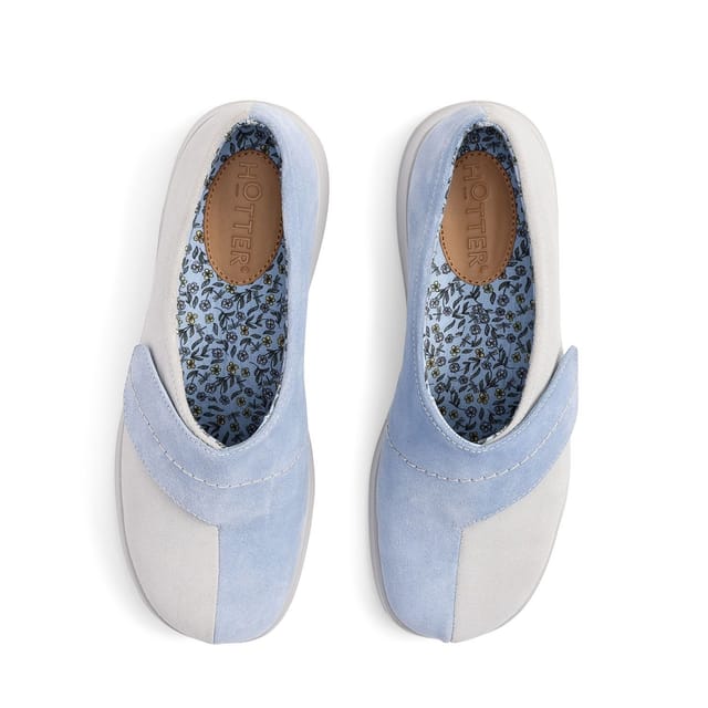 Hotter Hotter Women's 'Wrap' Slippers in Pale Grey - 3