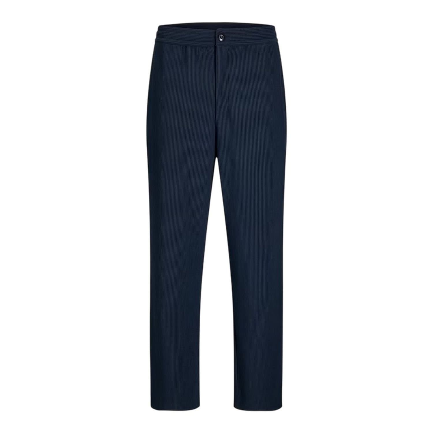 jack & jones Jack & Jones Men's Ribbed Trousers in Dark Blue