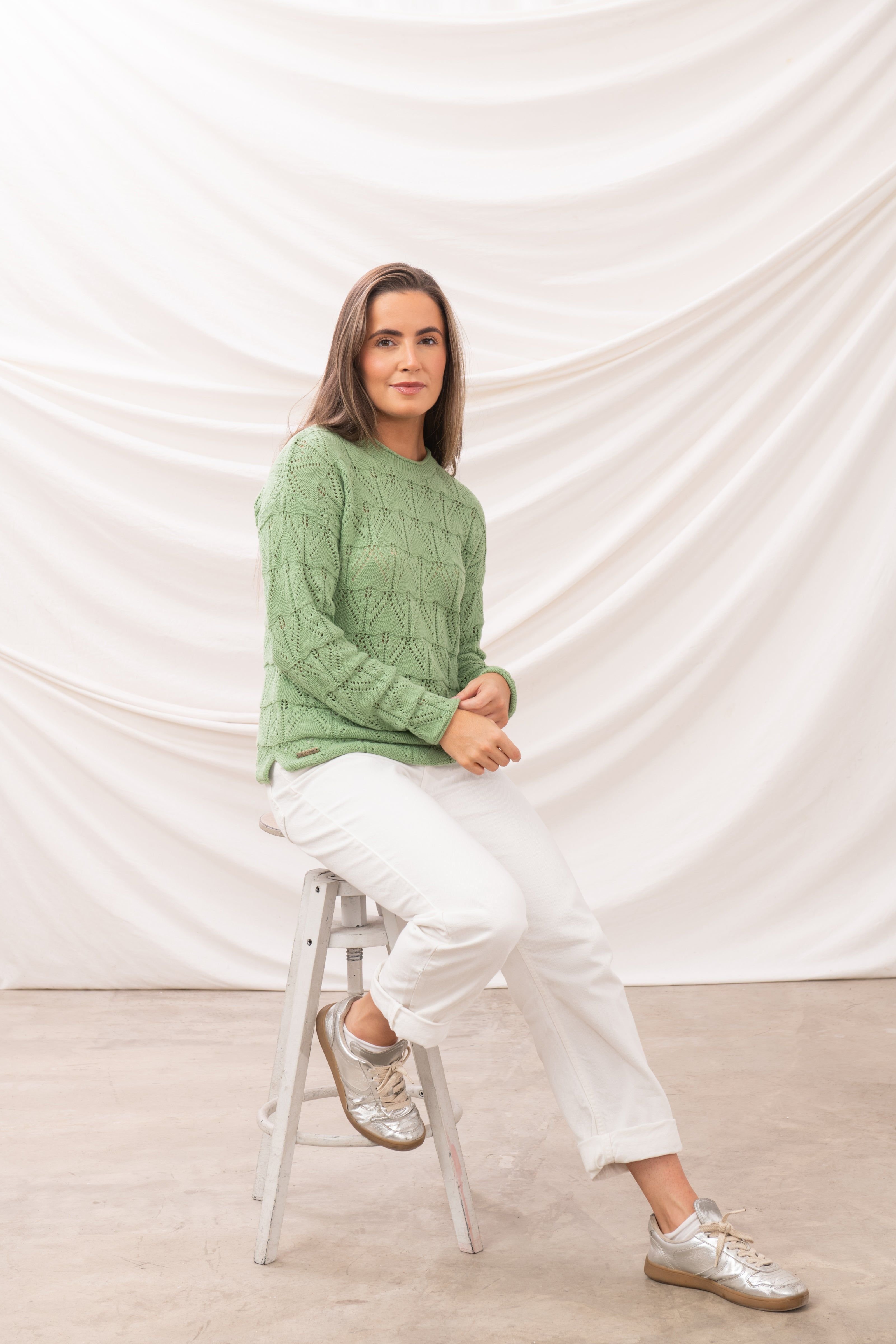 Lighthouse Clothing Lighthouse Clothing Women's Eden Jumper in Light Green - 4