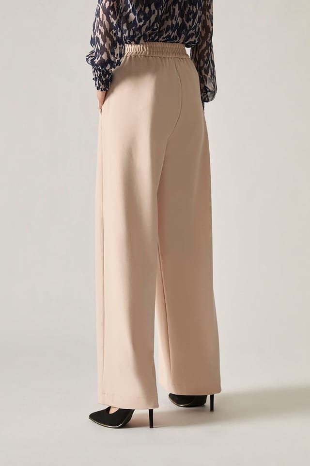 James Lakeland James Lakeland Women's Cream Wide Leg Suit Trousers - 2