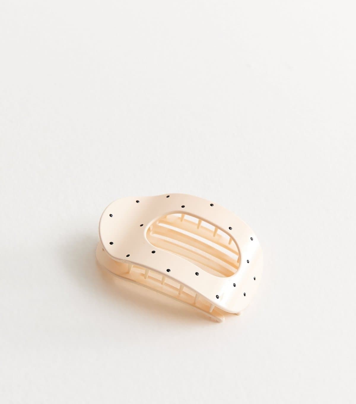 New Look Cream Polka Dot Oval Slide Hair Clip New Look