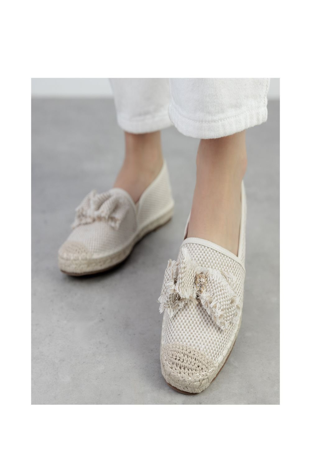 Moda In Pelle Moda In Pelle Women's 'Erica' Textile Loafers in Natural - 2