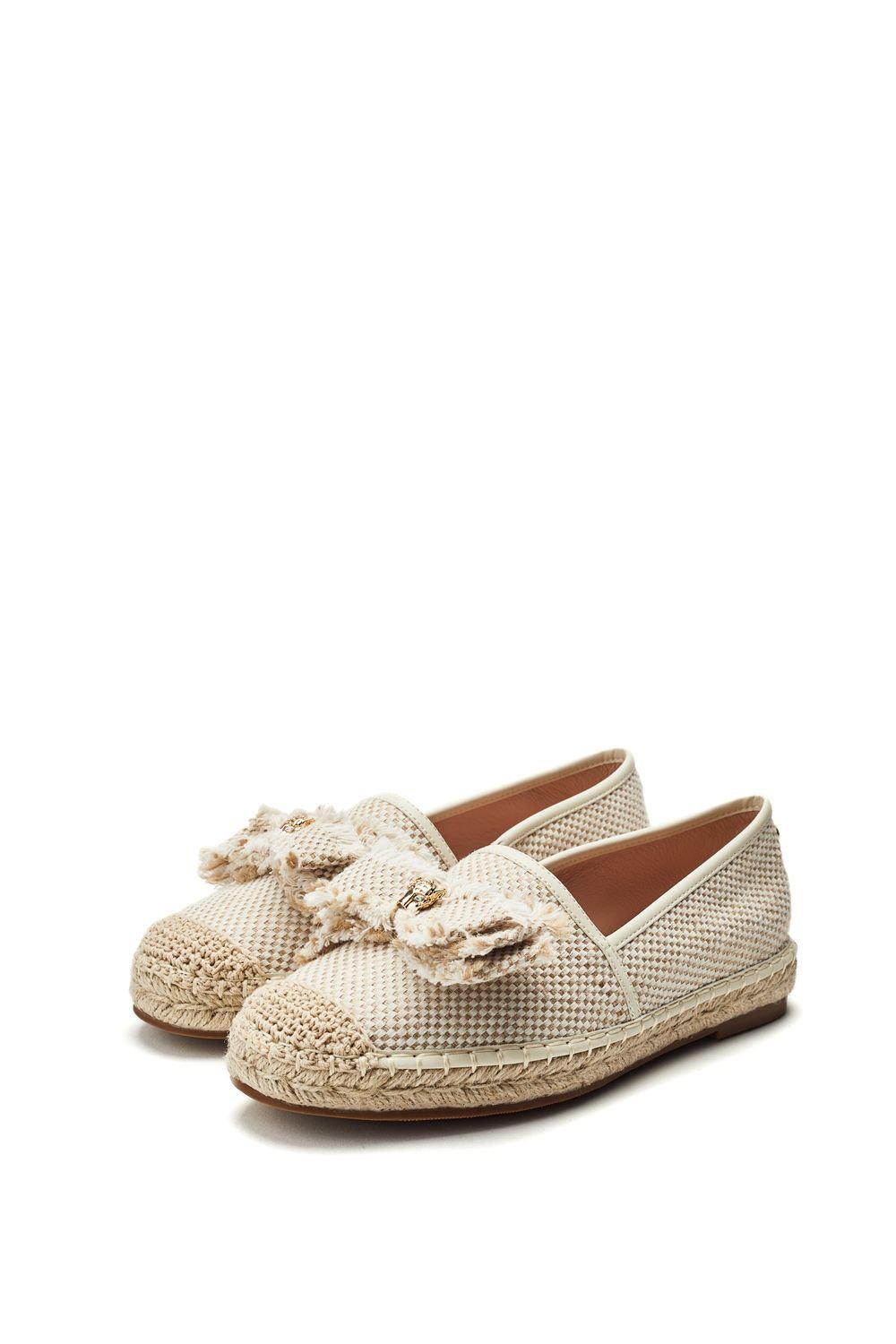 Moda In Pelle Moda In Pelle Women's 'Erica' Textile Loafers in Natural - 3
