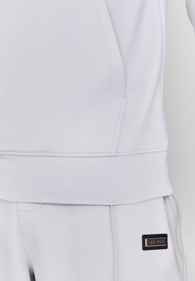SikSilk SikSilk Men's Smart Hoodie in Light Grey - 2