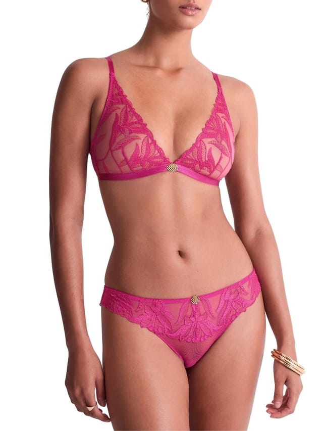 Aubade Aubade Women's Sweet Euphoria Triangle Bralette in Pink - 3