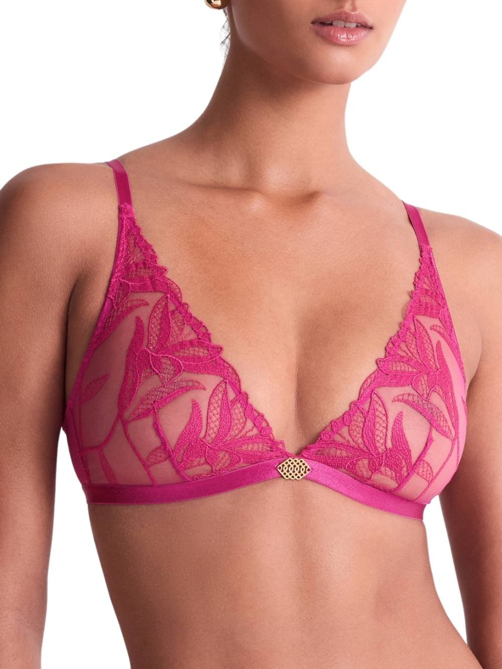Aubade Aubade Women's Sweet Euphoria Triangle Bralette in Pink - 4
