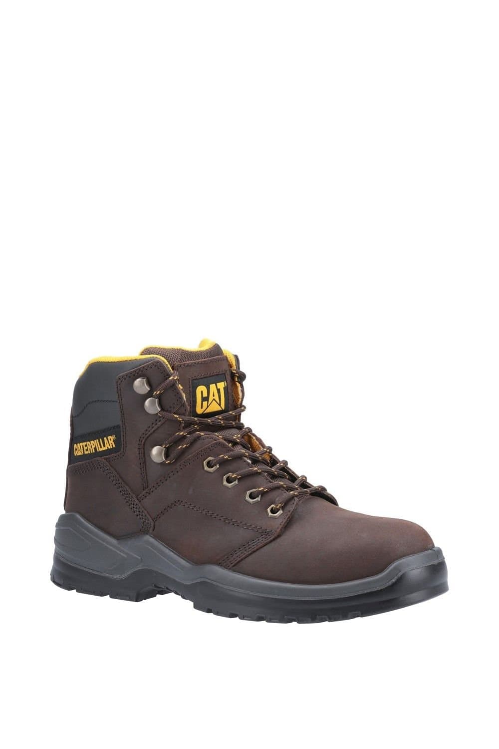 Caterpillar Caterpillar Men's 'Striver' Water Resistant Leather Safety Boots in Brown