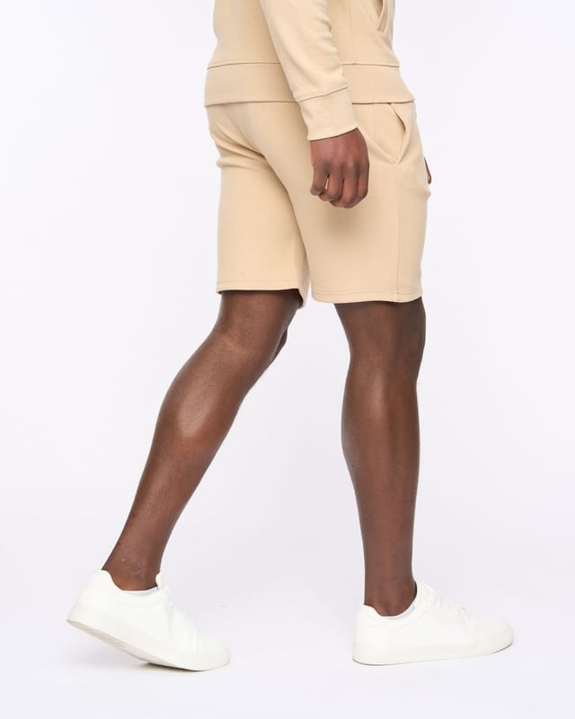 Duck&Cover Duck&Cover Hannings Men's Pintuck Jogger Shorts with Stretch in Stone - 3