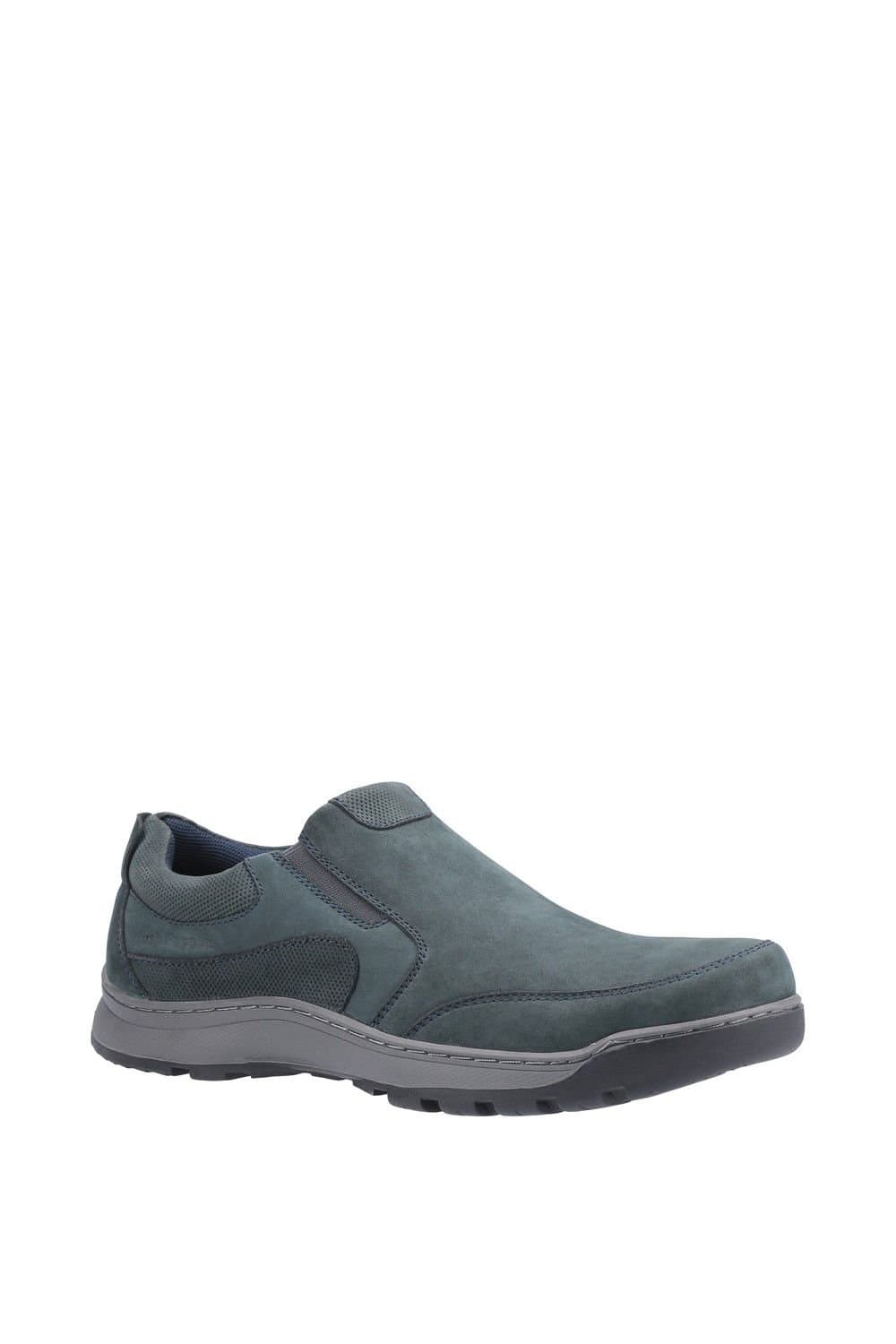 Hush Puppies Hush Puppies Men's Navy Leather Slip On Shoes