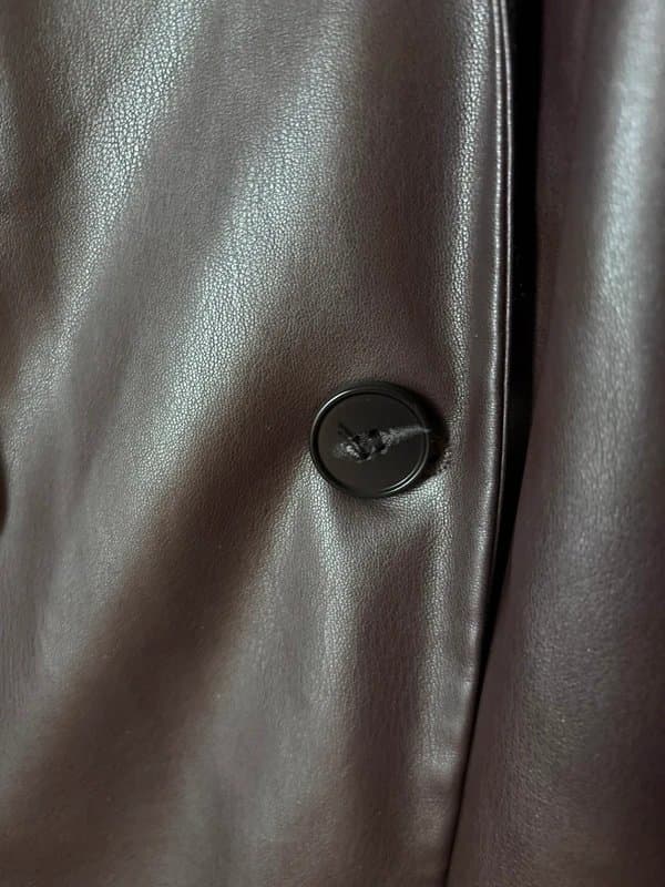 Bershka Faux leather blazer jacket