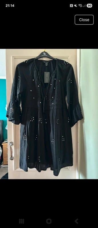 New Look New Look tiered black dress BNWTs size 14