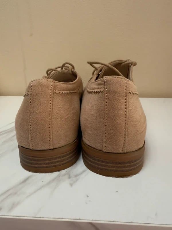 Fiore Beige suede brogue shoes 4