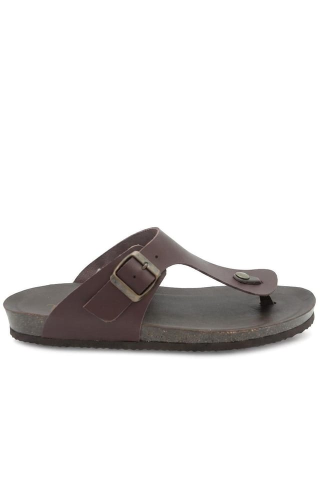Jones Bootmaker Jones Bootmaker Men's Wales Leather Toe Post Mules in Brown - 2