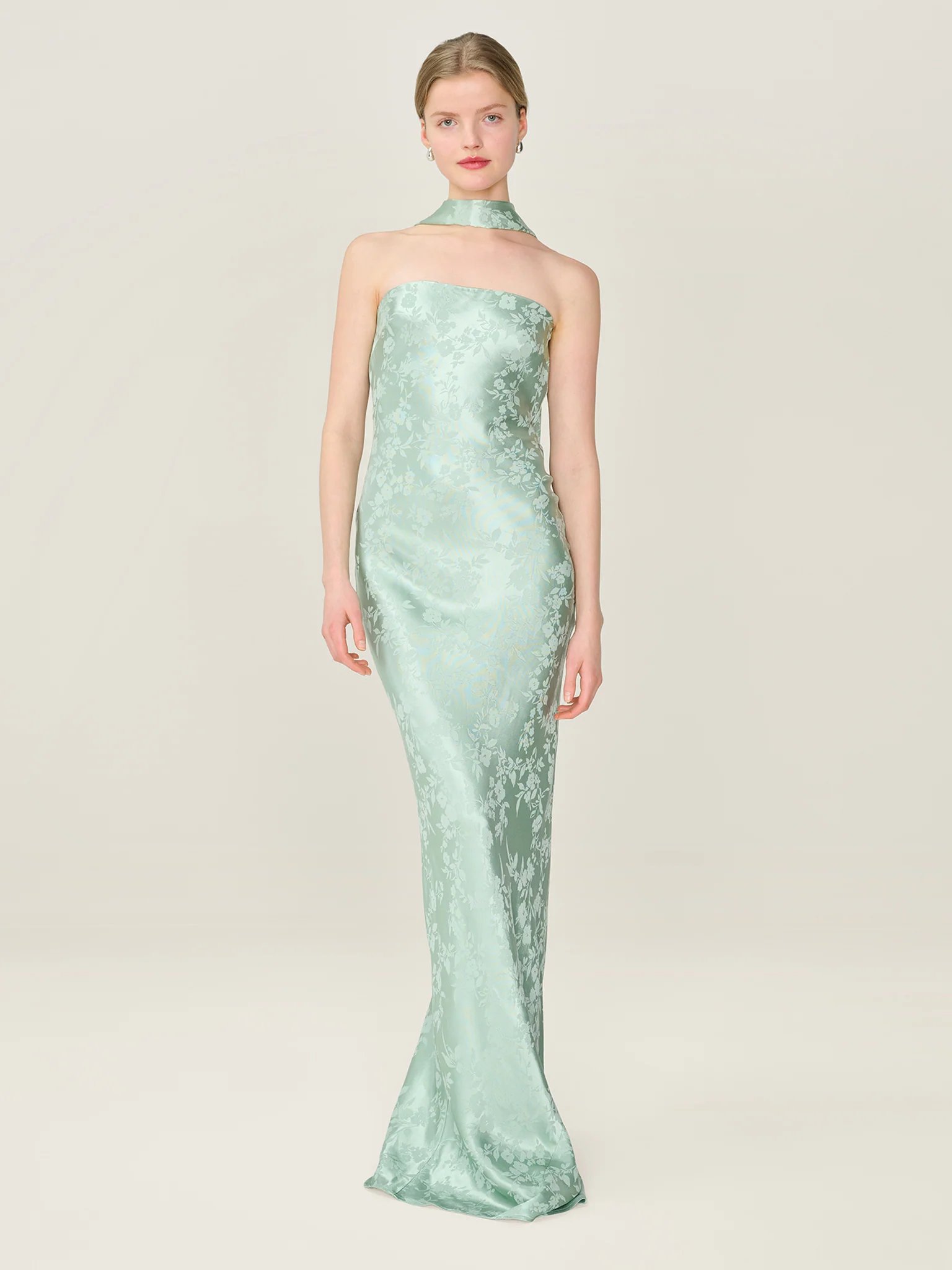 OMNES Scarlett Scarf in Sage - 2